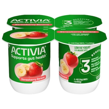 Activia Low Fat Strawberry Banana Yogurt