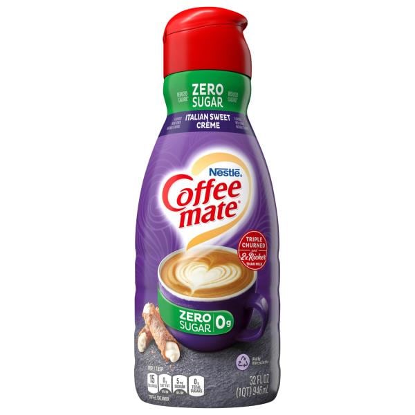 CoffeeMate Coffee Creamer, Zero Sugar, Italian Sweet Creme Publix