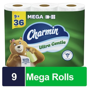 Charmin Ultra Gentle Toilet Paper, 9 Count
