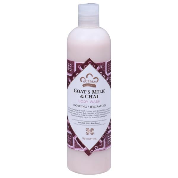 Nubian Heritage Body Wash, Goat's Milk & Chai, Soothing & Hydrating