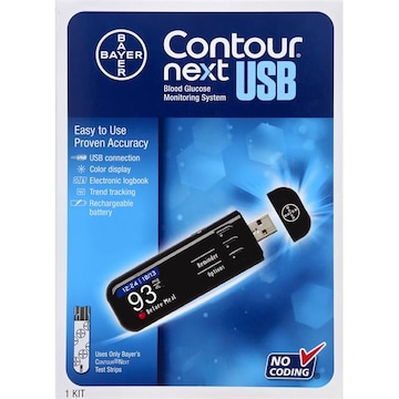 Contour Next Blood Glucose Monitoring System, USB