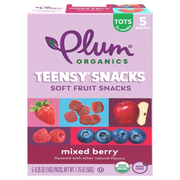 Plum Organics® Teensy® Snacks Teensy® Snacks Mixed Berry Soft Fruit
