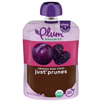 Plum Organics® Just® Stage 1 Organic Baby Food Prunes 3.5oz Pouch
