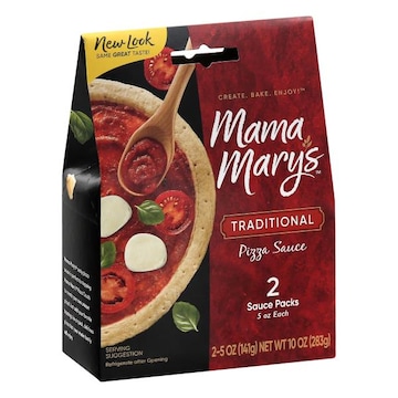 Mama Mary's Pizza Sauce, Traditional, 2 Packs