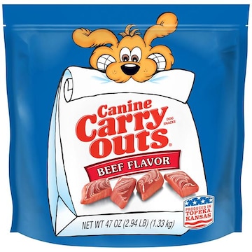 Canine Carry Outs Dog Snacks, Beef Flavor