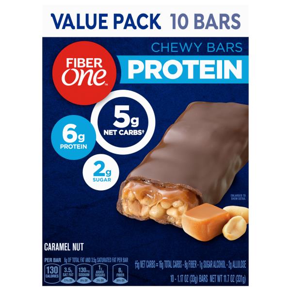 Fiber One Chewy Bars, Caramel Nut, Value Pack Publix Super Markets