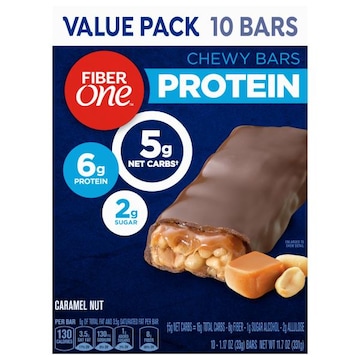Fiber One Protein Chewy Bars, Caramel Nut, Value Pack