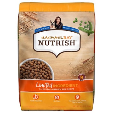 Rachael Ray Nutrish Natural Adult Lamb Meal & Brown Rice Recipe Food for Dogs