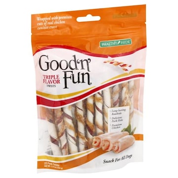 Good 'n' Fun Snack for All Dogs, Triple Flavor, Twists