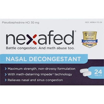 Nexafed Nasal Decongestant, Maximum Strength, Tablets