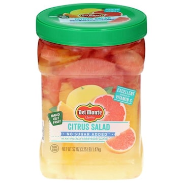 Del Monte No Sugar Added Hand Cut Fruit Citrus Salad