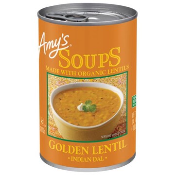 Amy's Indian Golden Lentil Soup, Gluten free, Vegan, 14.4 oz.