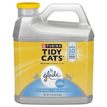 Tidy Cats Clumping Litter, with Glade, Multi-Cat, Clear Springs