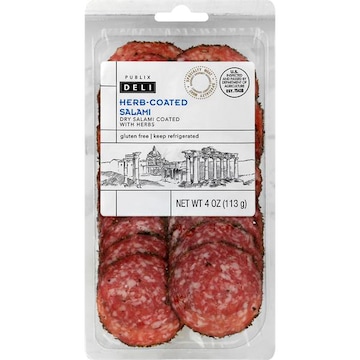 Publix Deli Herb Coated Salami, Pre-Sliced