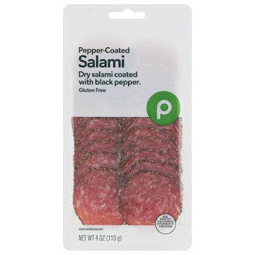 Publix Deli Pepper Coated Salami, Pre-Sliced