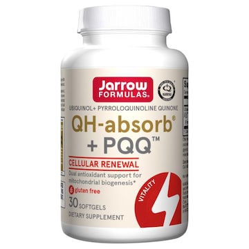 Jarrow Formulas Qh-Absorb + Pqq, Cellular Renewal, Softgels