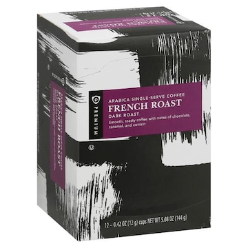 Publix Coffee, Arabica, Dark Roast, French Roast, Single-Serve