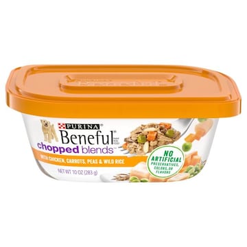 Purina One Beneful Dog Food, Chicken, Carrots, Peas & Wild Rice, Chopped Blends