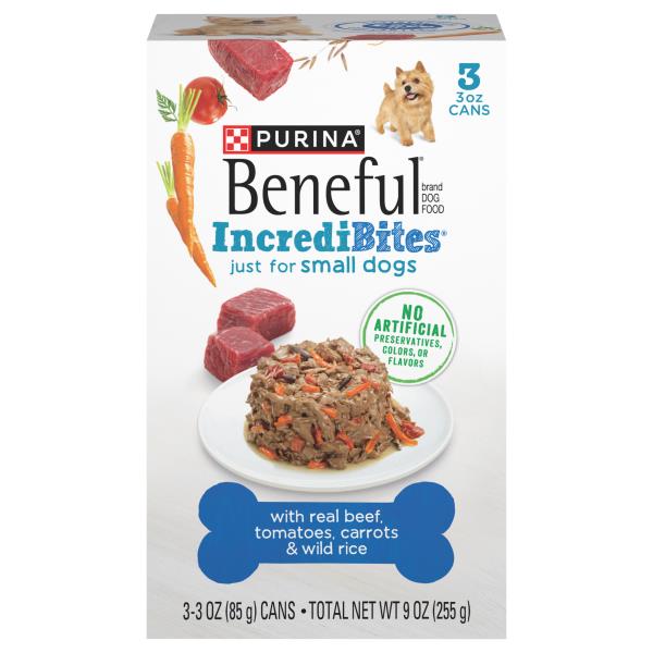 Beneful IncrediBites Dog Food with Real Beef Tomatoes Carrots