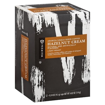 Publix Coffee, Arabica, Light Roast, Hazelnut Cream, Single-Serve
