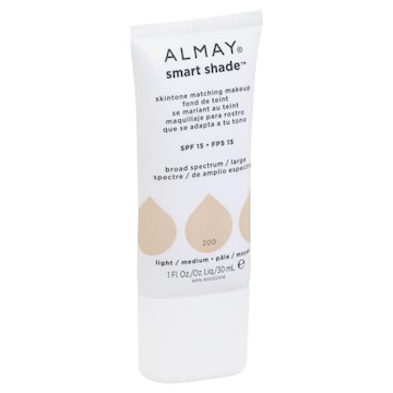 Almay Smart Shade Skintone Matching Makeup, Light/Medium 200