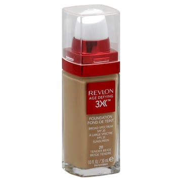 Revlon Age Defying 3X Foundation, Broad Spectrum SPF 20, Tender Beige 20