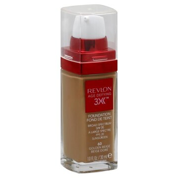 Revlon Age Defying 3X Foundation, Broad Spectrum SPF 20, Golden Beige 60