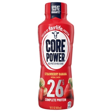 Core Power Milk Shake, High Protein, Strawberry Banana