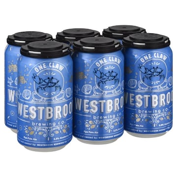 Westbrook Brewing Beer, Rye Pale Ale, One Claw