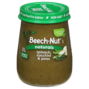 Beech-Nut Naturals Spinach, Zucchini & Peas, Stage 2 (6 Months+)