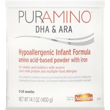 Puramino Nutramigen Infant Formula, Hypoallergenic, 0-24 months