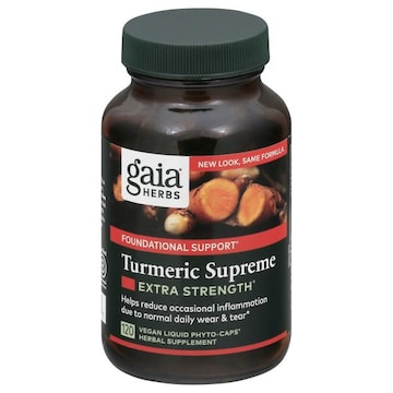 Gaia Herbs Turmeric Supreme, Extra Strength, Vegan Liquid Phyto-Caps