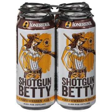 Lonerider Beer, Hefeweizen Ale, Shotgun Betty