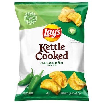 Lay's Potato Chips, Kettle Cooked, Jalapeno Flavored