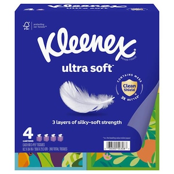 Kleenex Ultra Soft 3-Ply Tissues