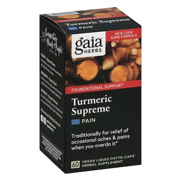 Gaia Herbs Turmeric Supreme, Pain, Vegan Liquid Phyto-Caps