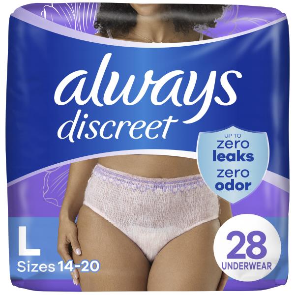 Always Discreet Underwear, Maximum, Large Sizes 1420 Publix Super
