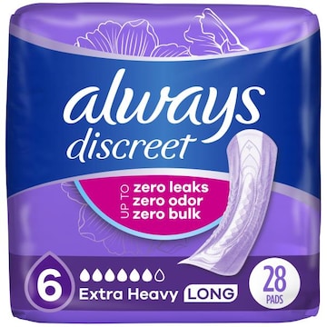 Always Pads, Extra Heavy Absorbency, Long Length, 28 Count