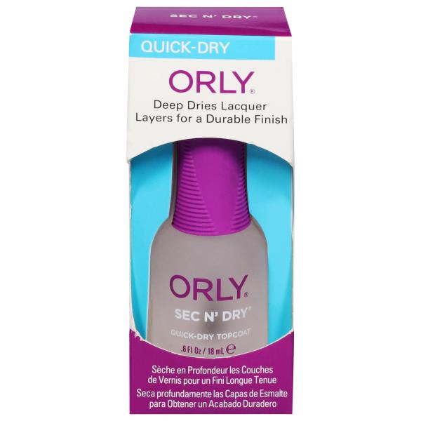 Orly Topcoat, QuickDry, Sec N' Dry Publix Super Markets