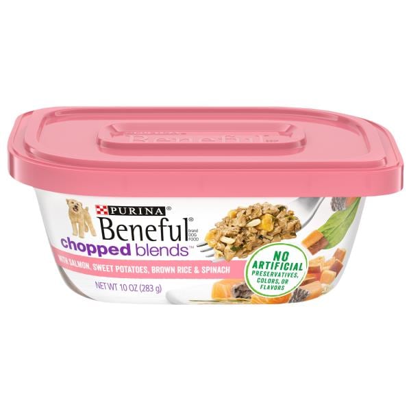 Beneful Chopped Blends Dog Food, with Salmon, Sweet Potatoes, Brown