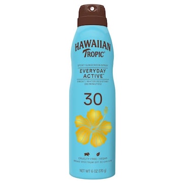 Hawaiian Tropic Everyday Active Broad Spectrum Clear Sunscreen Spray SPF 30