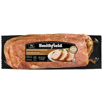 Smithfield Pork Loin Filet, Fresh, Steakhouse Mushroom