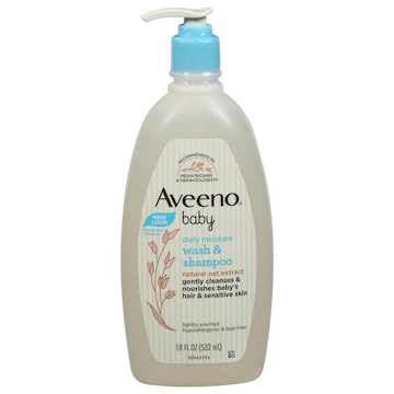Aveeno Baby Wash & Shampoo, Daily Moisture, Natural Oat Extract