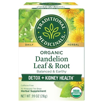 Traditional Medicinals Herbal Supplement, Organic, Dandelion Leaf & Root, Tea Bags