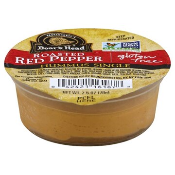Boar's Head Hummus Single, Roasted Red Pepper