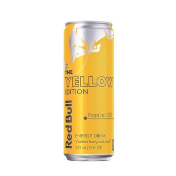Red Bull Yellow Edition Energy Drink Tropical, 114mg Caffeine, 12 fl oz Can