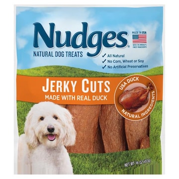 Blue Buffalo Nudges Jerky Cuts Natural Dog Treats, Duck