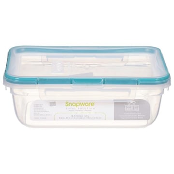Snapware Total Solution Food Storage Container, Plastic, Rectangle, 8.5 Cups