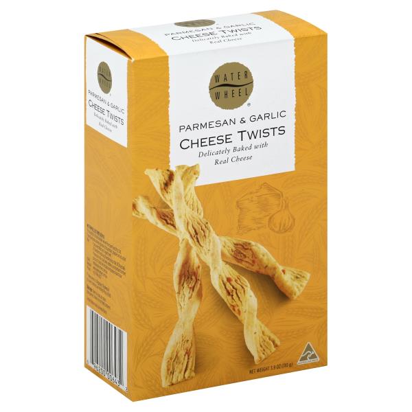 Waterwheel Cheese Twists, Parmesan & Garlic | Publix Super Markets