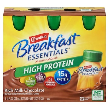 Carnation Breakfast Essentials Nutritional Drink, High Protein, Rich Milk Chocolate